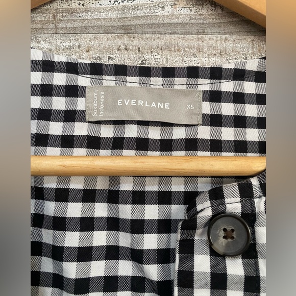 Everlane Black and White Gingham Dress - Picture 5 of 6